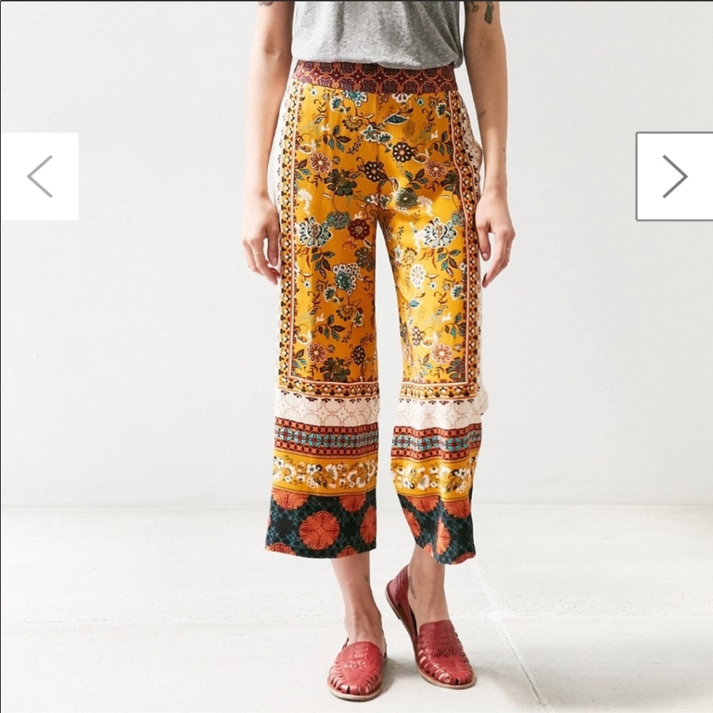 Ecote Printed Wide Leg Pant